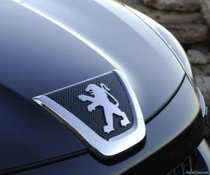 пазл Логотип Peugeot, марка автомобиля во Франции